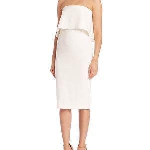 Likely White Driggs Flounce Midi Dress Size 10